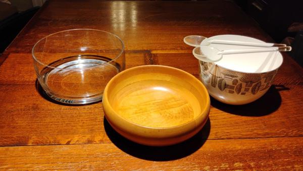 Various salad bowls